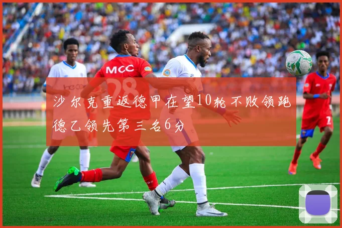 沙尔克重返德甲在望10轮不败领跑德乙领先第三名6分